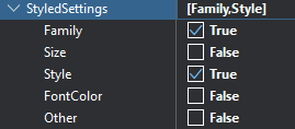 Font Size StyledSettings